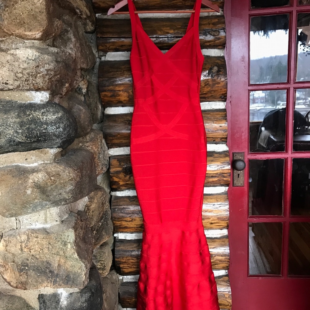 Red bandage mermaid evening gown ❤️❤️